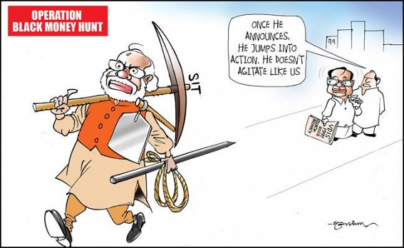 Modi cuts the Gordian's knot of black money