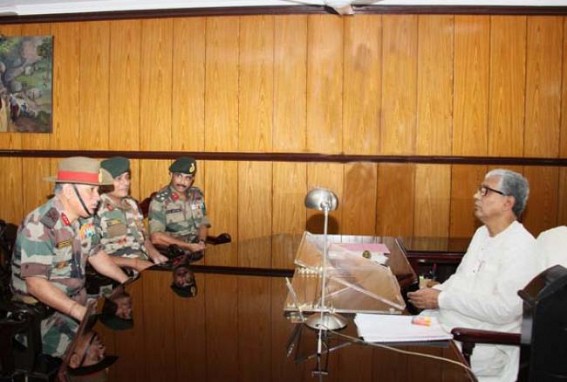 Assam Rifles Lt. Gen. Rawat calls on Chief Minister