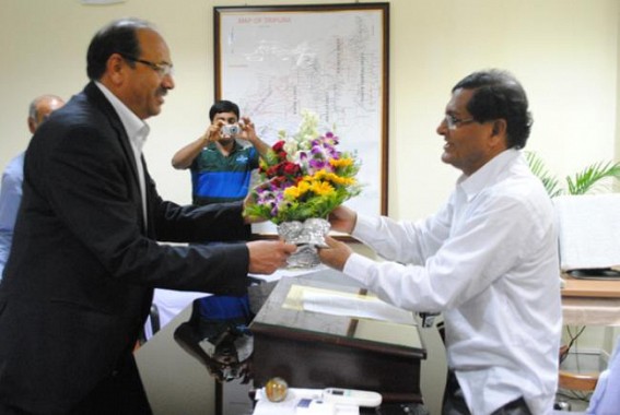 CMD of NEEPCO meets Power minister Manik Dey