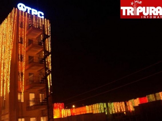 Illuminated Palatana Plant on Sunday night. TIWN Pic Nov 30