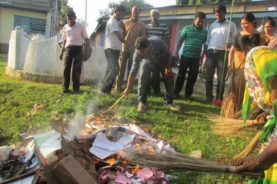 Cleanness drive in SDM Sonamura office as part of  Swachha Bharat Abhijan