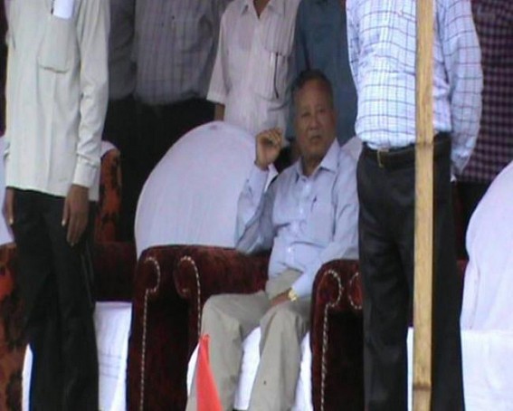 Disobeying National Anthem  : Complaint lodged against MLA  Lalit Kumar Debbarma