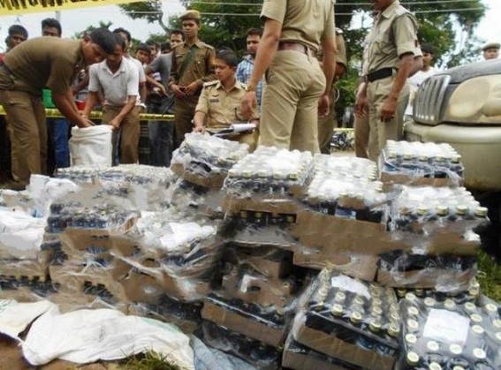 Police conduct raid, contraband items ceased at Teliamura