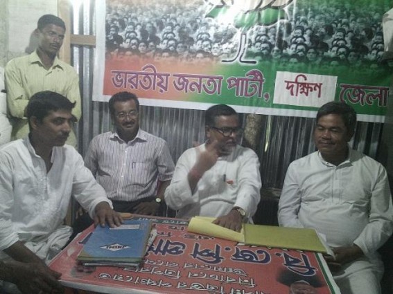 BJP holds silent rally against the CPI-M govt in Belonia