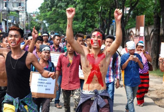 IPFT: Unruly mob dominate Tripuraâ€™s capital on Sunday ; Manik's Govt afraid to tackle unruly IPFT to save vote-banks
