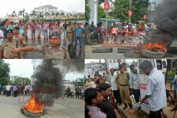 Tripura’s burning fuel crisis since 2 months: Angry masses erupt across State Capital questioning CM Manik Sarkar’s silence: Opposition parties hit Civil Secretariat, stopped Ministers' vehicles Tripura’s burning fuel crisis since 2 months: Angry masses erupt across State Capital questioning CM Manik Sarkar’s silence: Opposition parties hit Civil Secretariat, stopped Ministers' vehicles