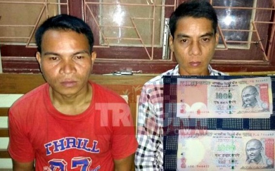 2 detained with Rs. 1 lakhs of fake notes at North Tripura  