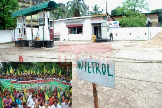 NH-44â€™s pathetic condition fueled by IPFT 24 hourâ€™s road blockade leads terrible petrol, diesel crisis in state : Every petrol pumps left â€˜Dryâ€™ : ADC areaâ€™s demands affecting the main-land   