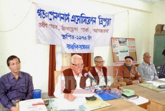 State Pensioners undergoing heavy trouble in Tripura 