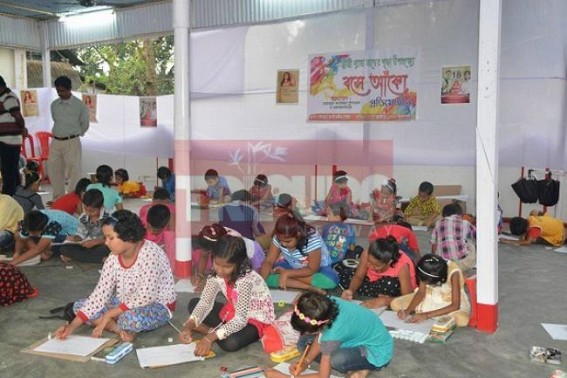 Gandacharra police administration conducts sit and draw competition for children Gandacharra police administration conducts sit and draw competition for children