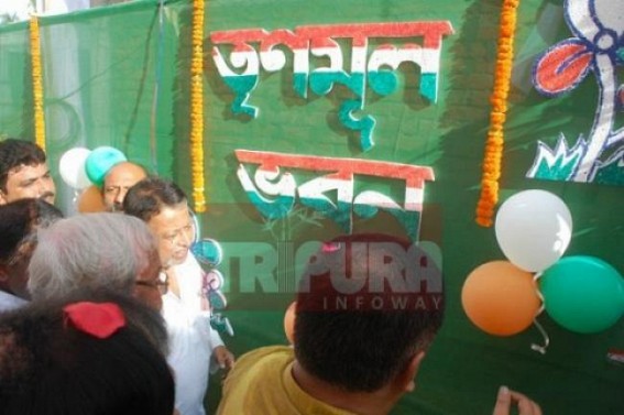 Illegal construction of TMC bhawan at Jackson gate : Action will be taken soon, AMC Mayor Prafullajit Sinha talks to TIWN Illegal construction of TMC bhawan at Jackson gate : Action will be taken soon, AMC Mayor Prafullajit Sinha talks to TIWN