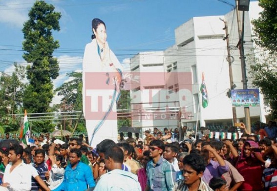 Trinamool Congress organized massive rally at Agartala