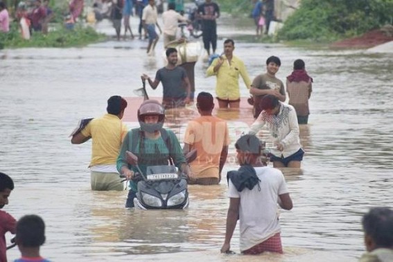 Situation turning critical at Tripura's Capital City : normal lives disrupted, weather dept predicts more showers in coming days