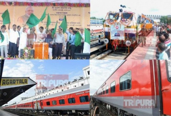 'Tripura Sundari Express is just the beginning, many Sundaris to arrive in Tripura' : Former Union Railway Minister Suresh Prabhu's words on July-31st, 2016 proven True with Rajdhani's Arrival 'Tripura Sundari Express is just the beginning, many Sundaris to arrive in Tripura' : Former Union Railway Minister Suresh Prabhu's words on July-31st, 2016 proven True with Rajdhani's Arrival