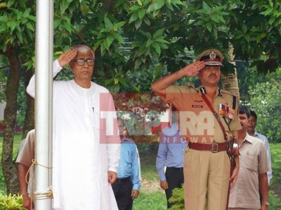 'Tripura People avoided to hoist national flags on 71st Independence Day out of frustrations' : CM