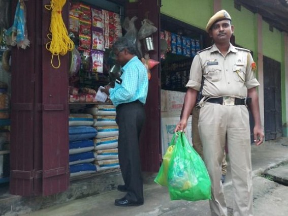 Carrying plastic bags leading â€˜finingâ€™ 
