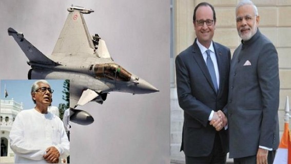 â€˜Rs. 65 crores scam under Rajib Gandhi Govt had shaken India, Modiâ€™s Rafale deal scam shaken Worldâ€™, says Manik Sarkar