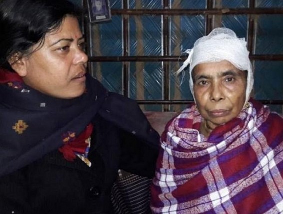 BJPâ€™s barbaric attack in the name of Bijay-Michil : 75 yrs old woman brutally attacked