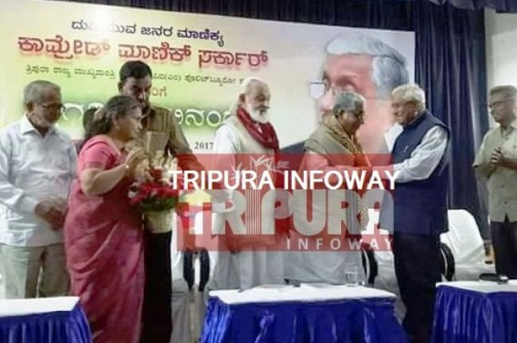 Poll bound Manik Sarkar stage-manages 'Best CM Award' from unknown entities 