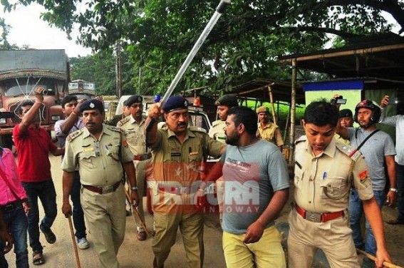 Saffron Criminals : Fight among BJP Mandal, MLA Surajit Datta's team at Akhaura Checkpost centering Export, Import Business, 5 arrested 