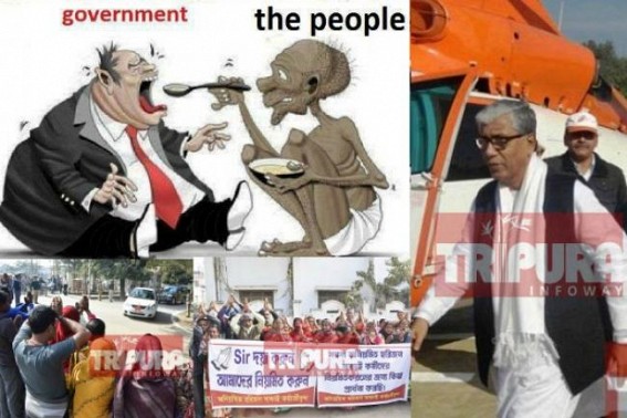 Cleaning staffs 'Bhaktiâ€™ for Manik Sarkar : CPI-Mâ€™s Poor Peopleâ€™s Govt theory under question-mark ahead of Election : State eyeing for Cabinet meeting 