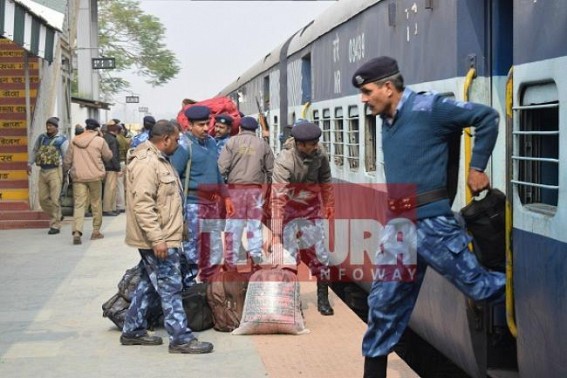 Tripura Assembly Election : 10 Companies of Central Forces already reached, total  300 companies to arrive 