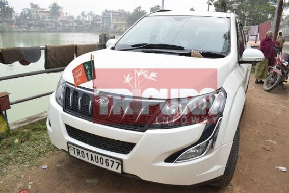 BJP's vehicle attacked 