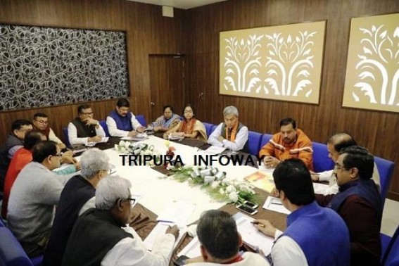 BJP State Election Committee meeting begins : Ram Madhav, Biplab, Deodhar, Himanta with 12 state leaders sit to take crucial decisions 