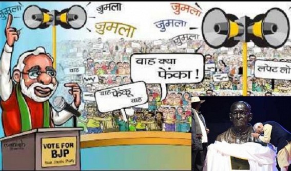 Modi wasted Rs 3000 crores on Secular Sardar Patelâ€™s Statue:  JUMLA Partyâ€™s Dirty Statue Politics exposed nationwide, BJP selling all Anti-RSS, Anti-Communal visionaries Netaji Subhas, Sardar Patel legacy to fool voters in 2019 