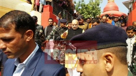 'CPI-M unable to look at Amit Shah's face & thus downed on feet' : BJP replies CPI-M in Amit Shah's 'entry in Matabari with shoes' debacle 