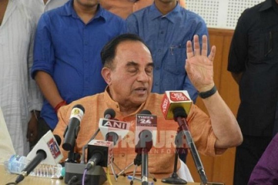 â€˜Ram Mandir, Hindutva, India-Pakistan will be BJPâ€™s election issuesâ€™ : On September 30-2018, BJP MP Subramanian Swamy told Tripura media 