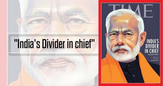 'India's Divider in Chief' PM Modi features on TIME magazine cover 'India's Divider in Chief' PM Modi features on TIME magazine cover