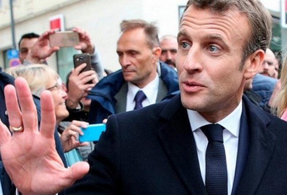 Macron pitches for broad centrist alliance after EU elections Macron pitches for broad centrist alliance after EU elections
