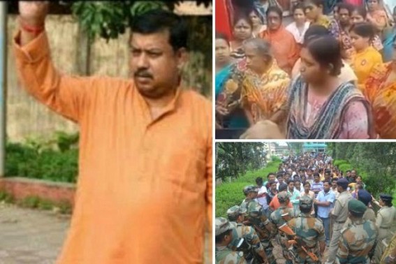 Lawless situation in Tripura : BJP cadres beating BJP cadres, serious allegation against MLA Ram Prasad Pal for attacking Mohila Morcha supporters Lawless situation in Tripura : BJP cadres beating BJP cadres, serious allegation against MLA Ram Prasad Pal for attacking Mohila Morcha supporters