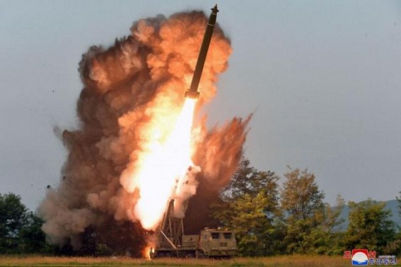 N. Korea tests super-large multiple rocket launcher