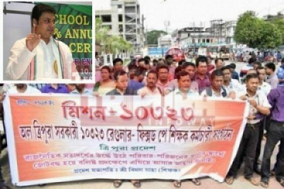 10323 teachers undergoing massive tension as ad-hoc tenure to end 31st March, 2020 : BJP far from Vision Document's promise fulfillment 