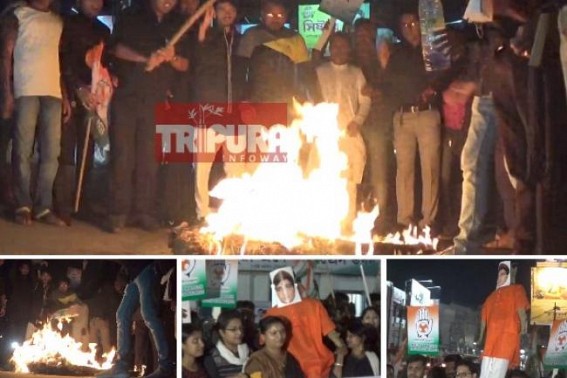 BJP's Terror Queen Pragya Thakur's Controversy over Terror-sponsoring speech : Congress burns Effigy of Pragya Thakur, demands arrest, Rahul Gandhi calls Pragya a â€˜Terroristâ€™