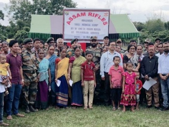 Assam Rifles conducted free medical camp Assam Rifles conducted free medical camp