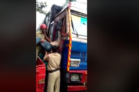 As no action taken in Durga puja money extortion cases, one more truck driver on verges of death after beaten by club members in Kali Puja As no action taken in Durga puja money extortion cases, one more truck driver on verges of death after beaten by club members in Kali Puja