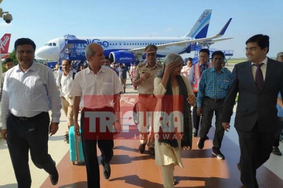 Tripura High Court’s new Chief Justice Akil Abdulhamid Kureshi arrived in state Tripura High Court’s new Chief Justice Akil Abdulhamid Kureshi arrived in state