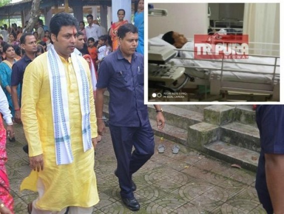 Biplab Debâ€™s comment on Badal Choudhuryâ€™s health exposed inhuman face of BJP Govt