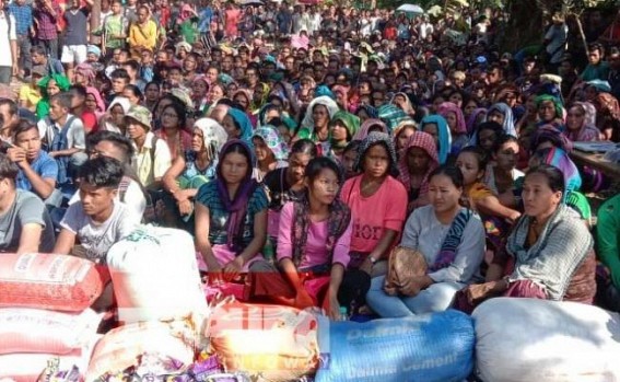 Helpless, voiceless, starving Bru community blocked road demanding food, 2 starvation deaths reported Helpless, voiceless, starving Bru community blocked road demanding food, 2 starvation deaths reported