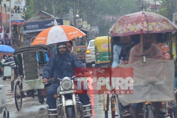 Rain hits Tripura as Cyclone Bulbul in Northeast Rain hits Tripura as Cyclone Bulbul in Northeast