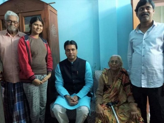 CM had Sunday lunch at Dhaleswar, but no time to visit ADC area homes, victims like murdered Police officer Durga Chandra Hrangkhawl 