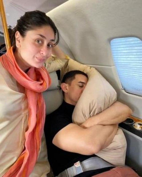 Not Aamir Khan but his pillow is Kareena's favourite co-star Not Aamir Khan but his pillow is Kareena's favourite co-star