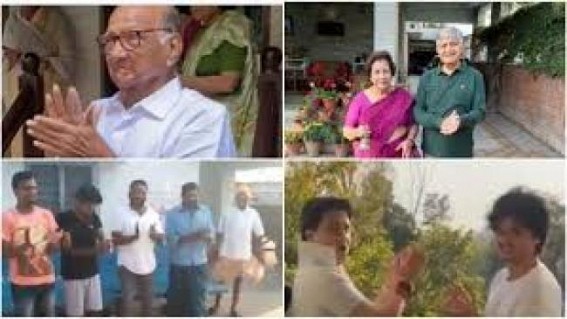 Pawar, Scindia post clapping videos on 'Janata Curfew' Pawar, Scindia post clapping videos on 'Janata Curfew'