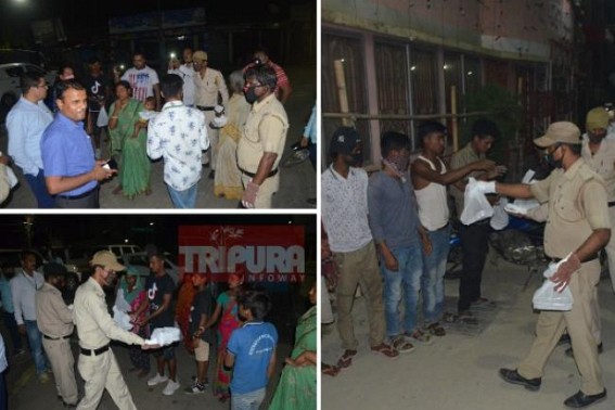 500 Cooked Food Packets distributed among Poor, Daily workers in Agartala,  Babies to be given milk from tomorrow