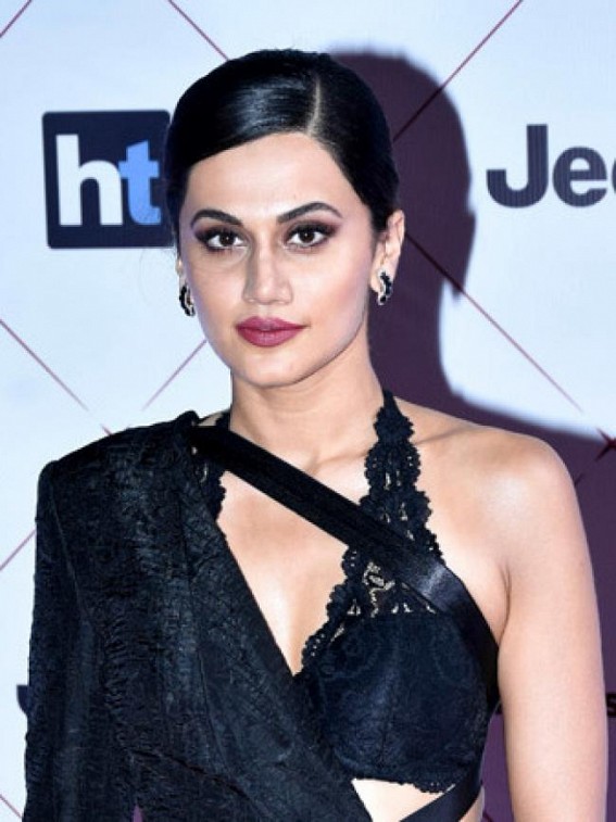 Taapsee indulges in viral 'biggini shoot' song with sisters