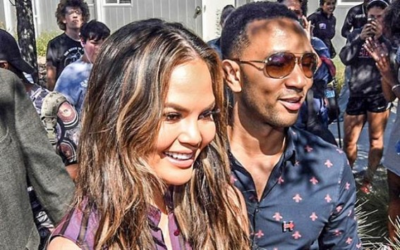 Chrissy Teigen deletes posts on noticing Hillary Clinton follows her on Twitter
