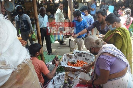 Vegetable markets go highest crowded amid lockdown : Survey